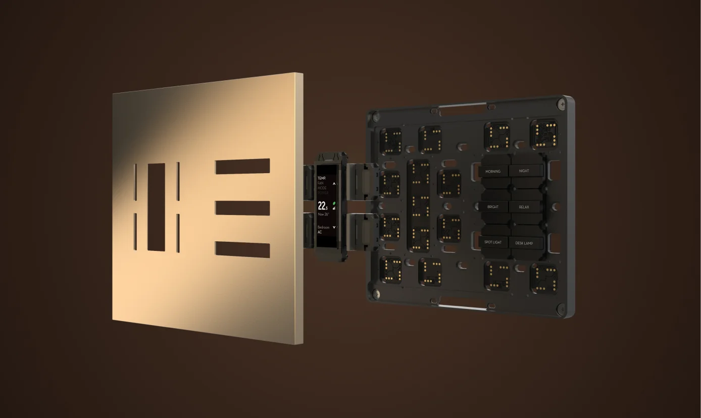 SUBLIME faceplate and module exploded view